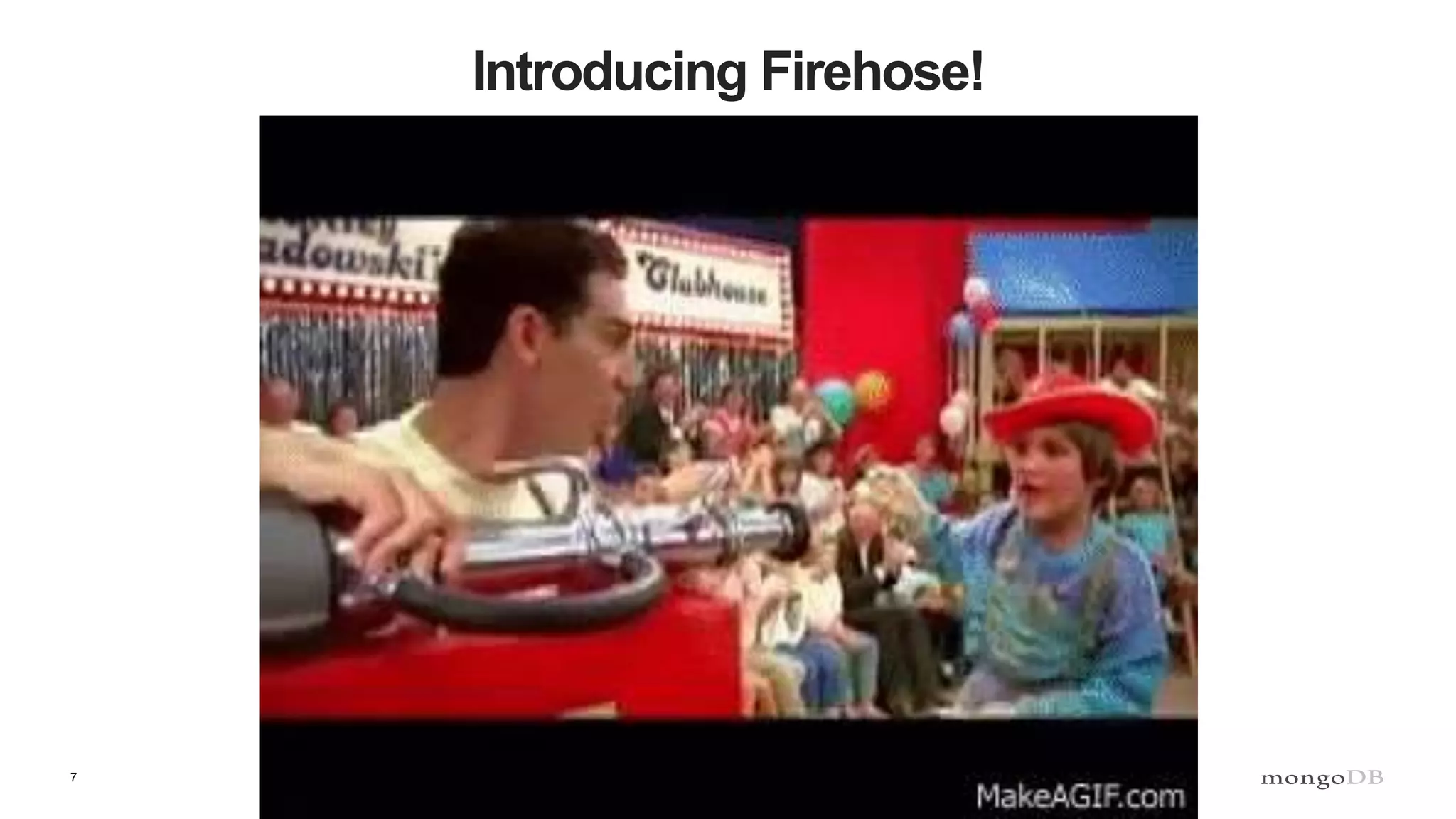 7
Introducing Firehose!
 