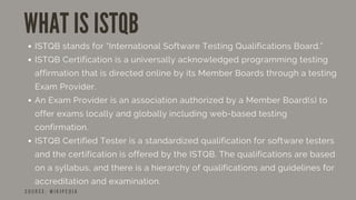 INTRODUCTION TO ISTQB FOUNDATION LEVEL - CTFL