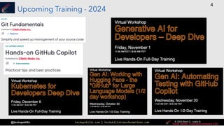 techupskills.com | techskillstransformations.com © 2021 Brent C. Laster &
@techupskills
4
© 2022 Brent C. Laster &
© 2024 Brent C. Laster &
© 2024 Brent C. Laster &
Upcoming Training - 2024
 