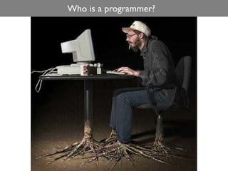 Who is a programmer?
 