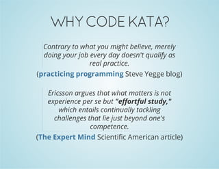 Code Kata | PDF