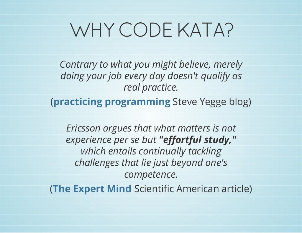 Code Kata