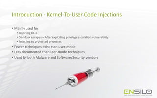 malware analysis code injection via... Injection on Steroids: Codeless code injection and 0-day techniques | PPTX