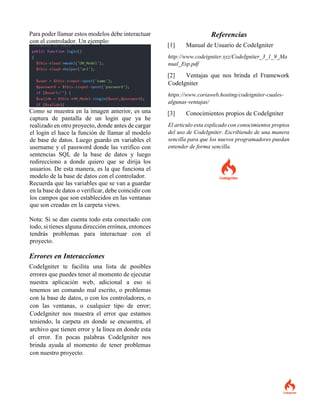Gestionar mis proyectos con ayuda de CodeIgniter | PDF