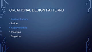 Code Like a Ninja Session 7 - Creational Design Patterns | PPTX
