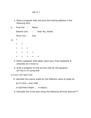 Important C program of Balagurusamy Book | DOCX