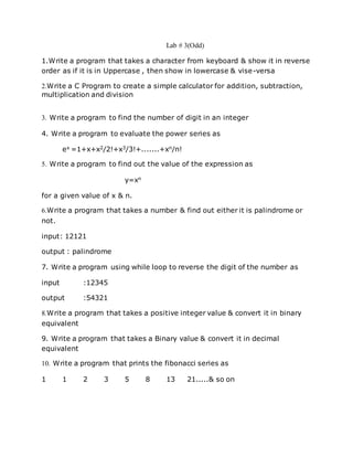 Important C program of Balagurusamy Book | DOCX