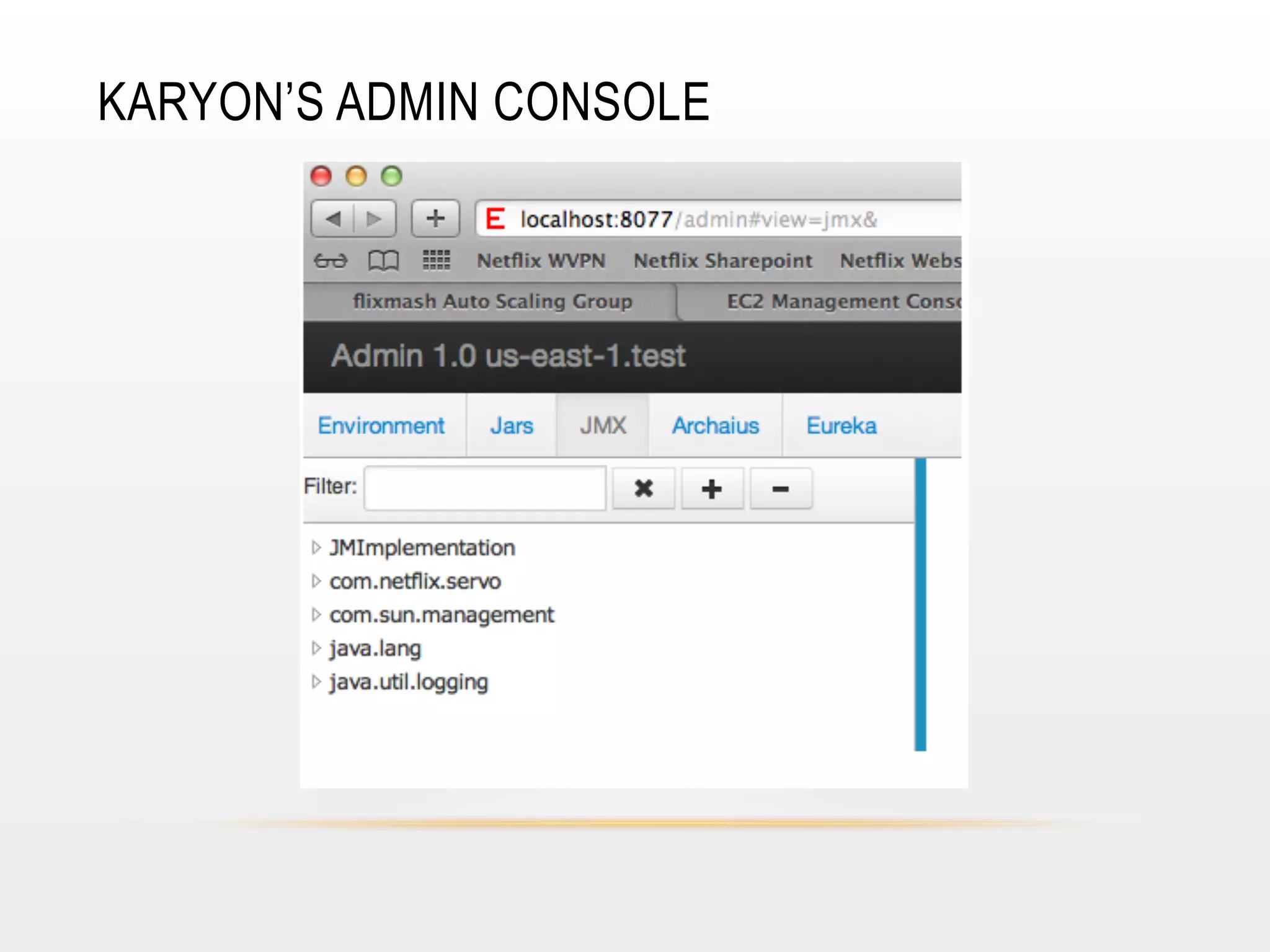 KARYON’S ADMIN CONSOLE

 