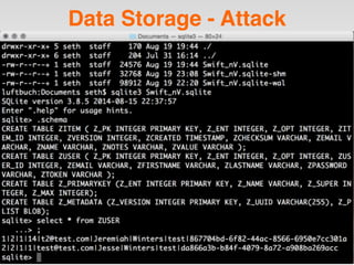 Data Storage - Attack
 