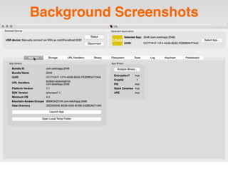 Background Screenshots
 