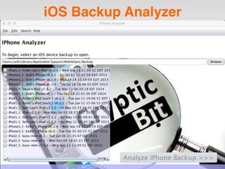 iOS Backup Analyzer
 