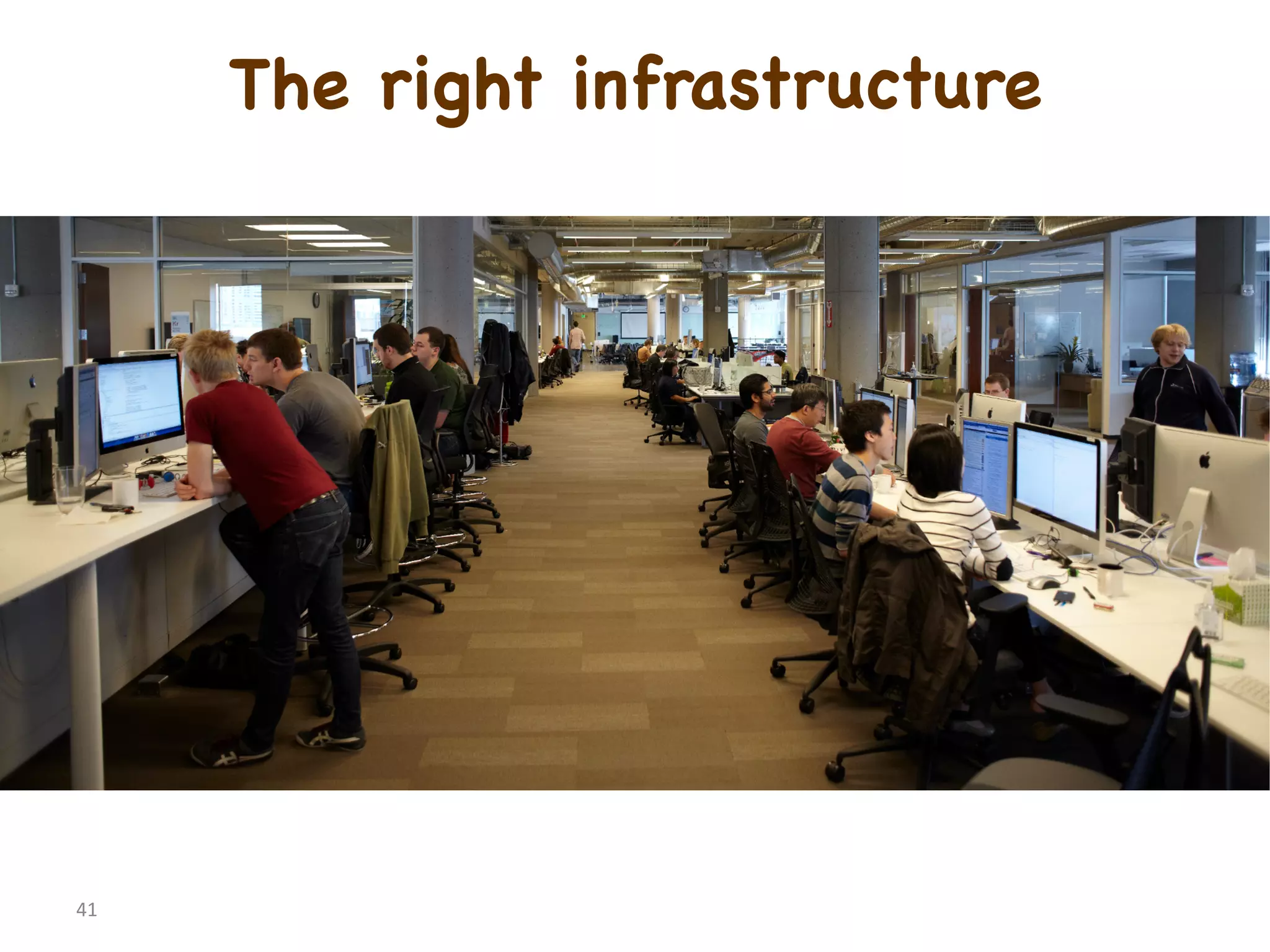 The right infrastructure

41	
  

 