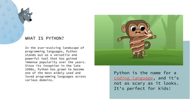 Python for Kids | CodeMonkey | PPT