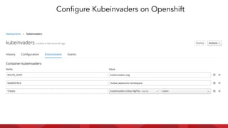 Conﬁgure Kubeinvaders on Openshift
 