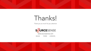 Thanks!
Thank you so much for you attention
www.sourcesense.com
MILAN ROME LONDON
 