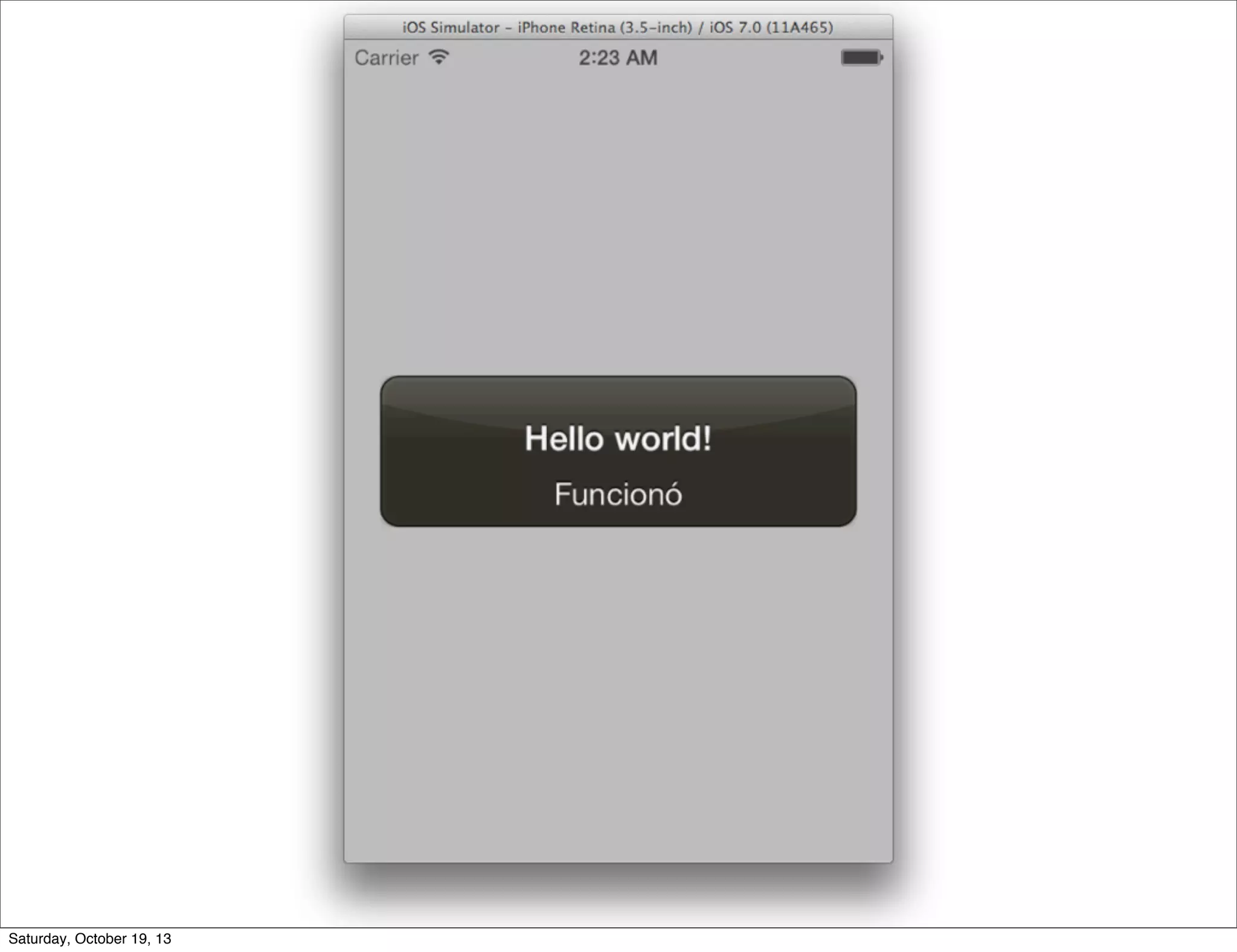 Saturday, October 19, 13

 