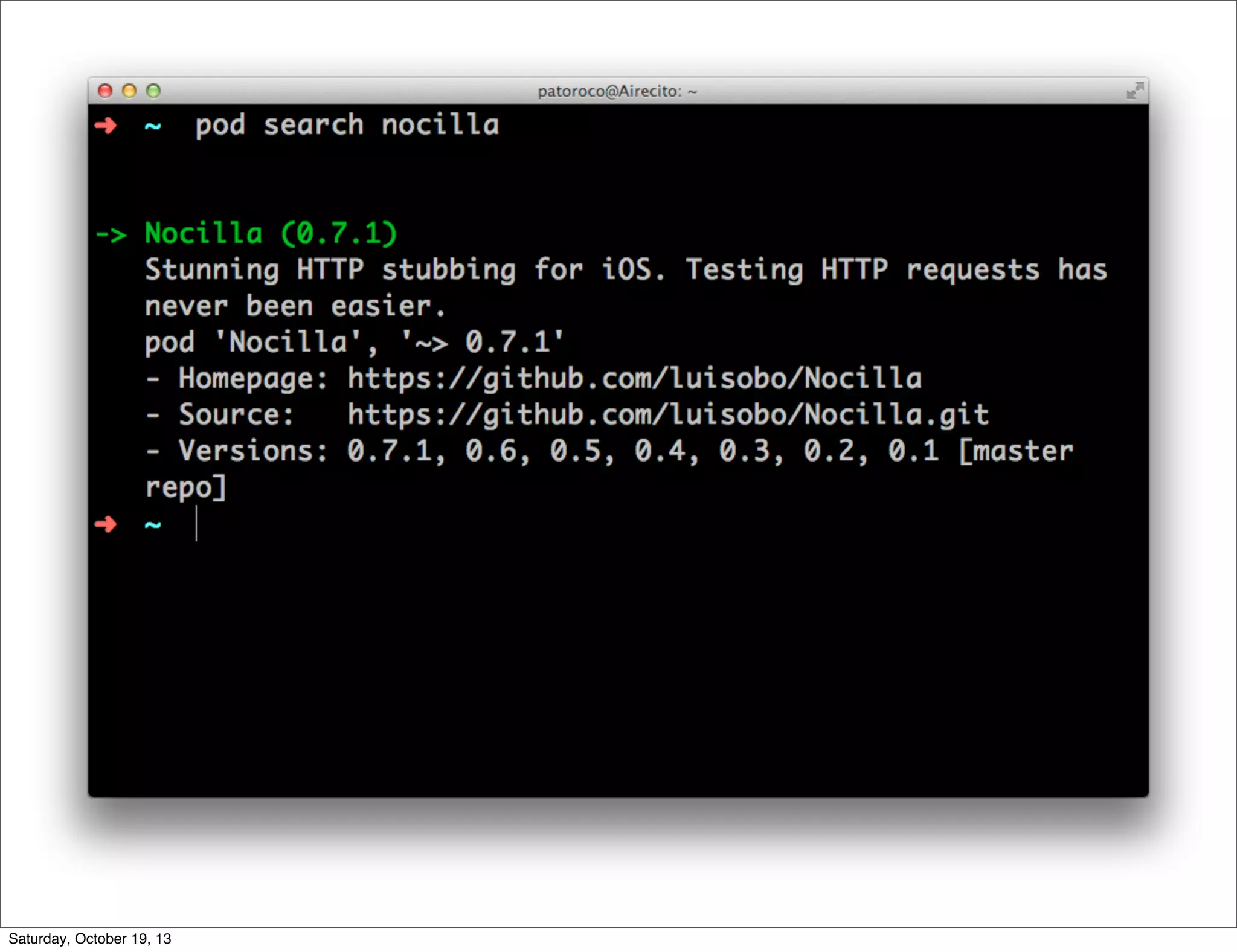 Saturday, October 19, 13

 