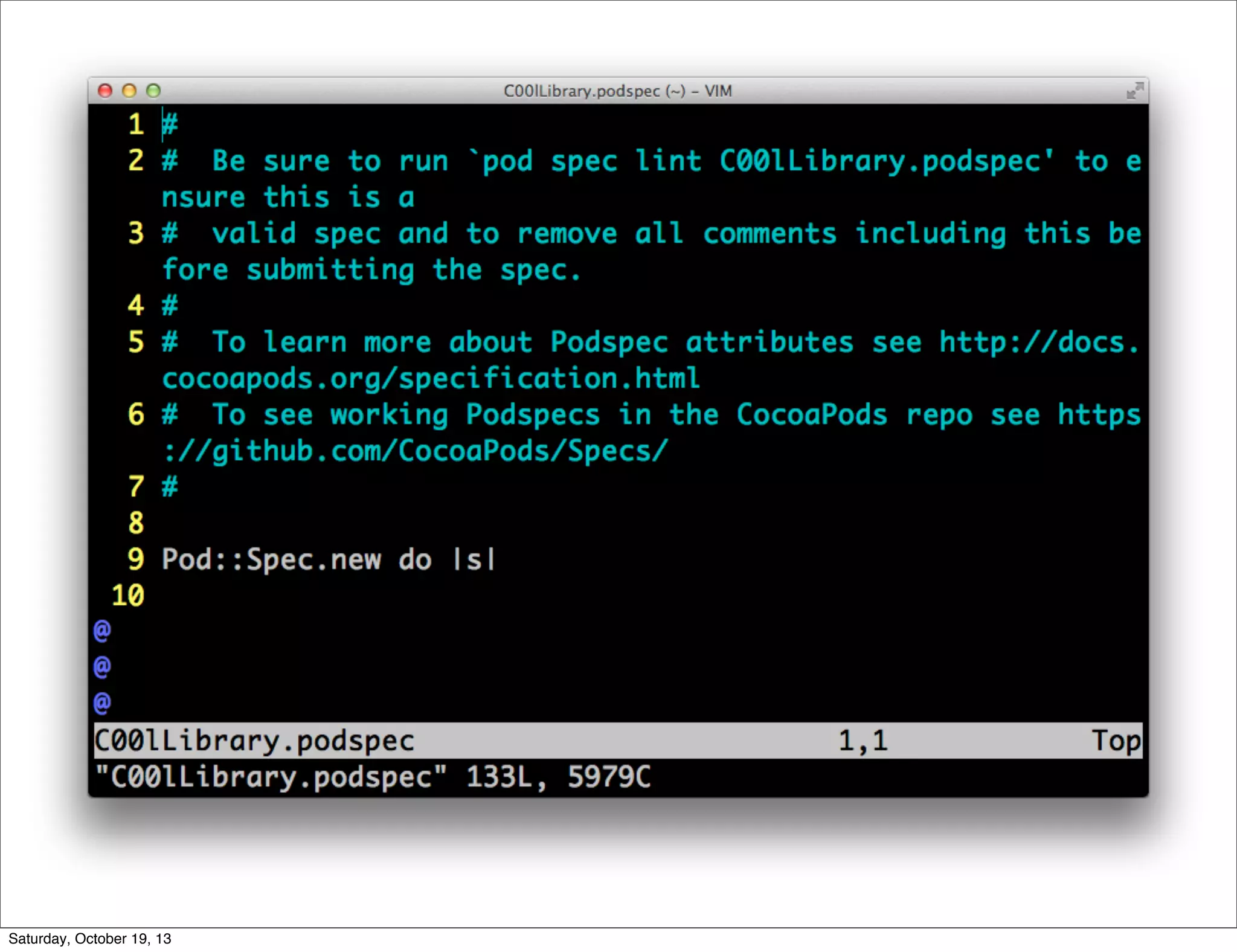 Saturday, October 19, 13

 
