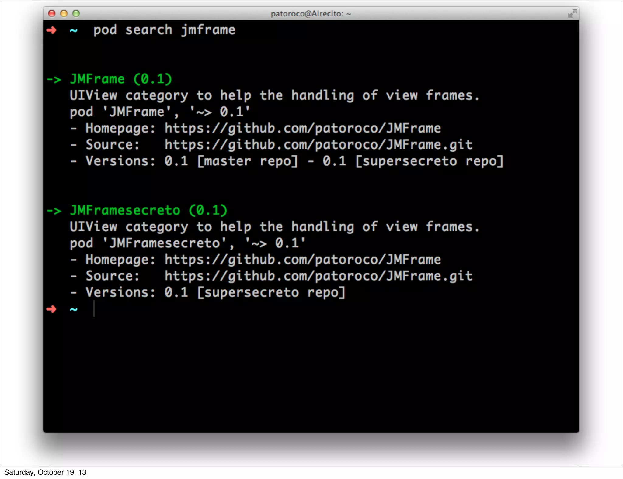 Saturday, October 19, 13

 