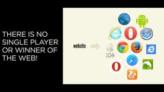 THERE IS NO
SINGLE PLAYER
OR WINNER OF
THE WEB!
 