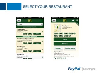 10
SELECT YOUR RESTAURANT
 