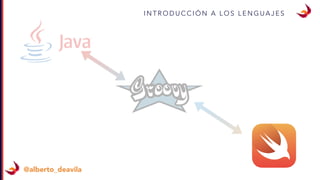 I N T R O D U C C I Ó N A L O S L E N G U A J E S
@alberto_deavila
 