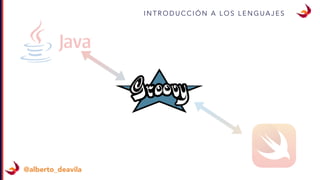 I N T R O D U C C I Ó N A L O S L E N G U A J E S
@alberto_deavila
 