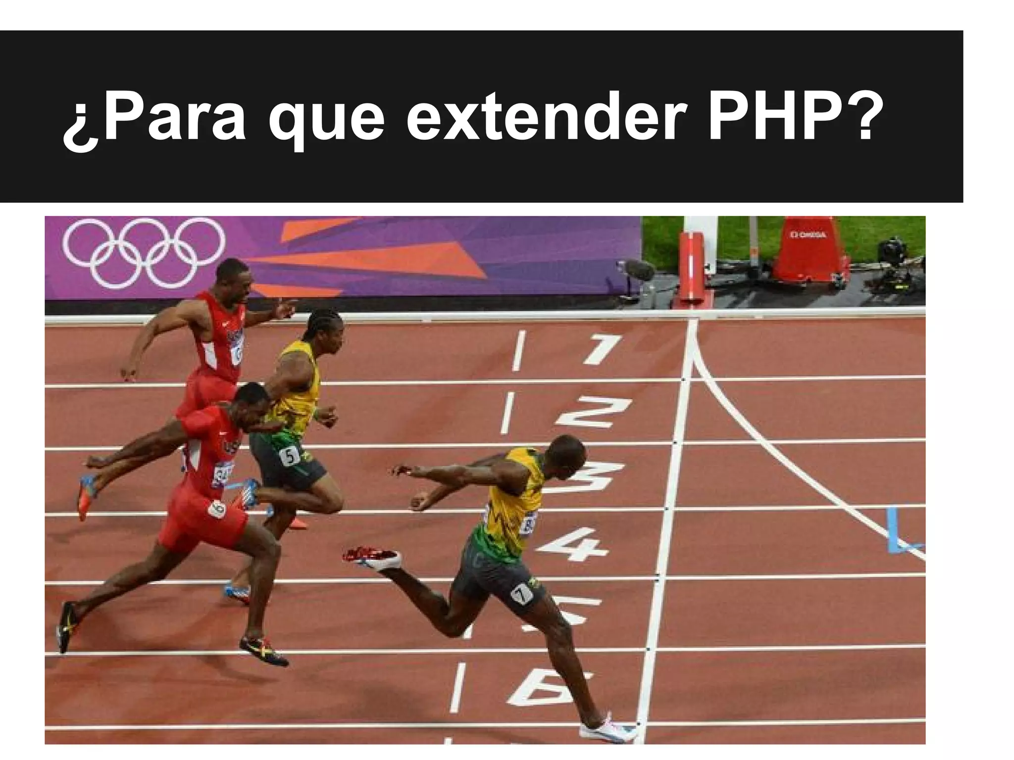 ¿Para que extender PHP?

 
