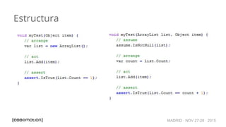 MADRID · NOV 27-28 · 2015
Estructura
 