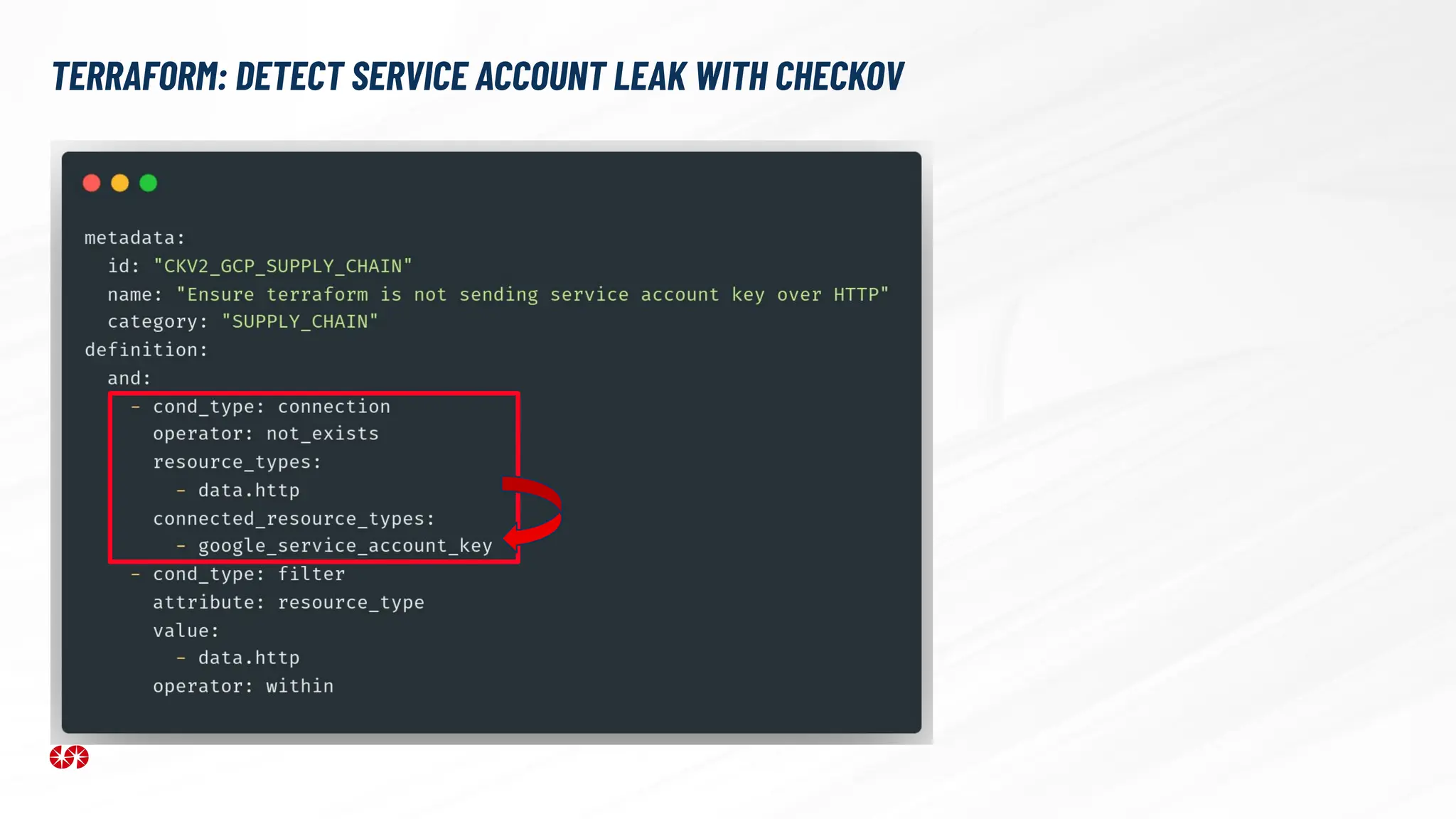TERRAFORM: DETECT SERVICE ACCOUNT LEAK WITH CHECKOV
 
