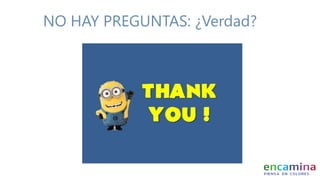 NO HAY PREGUNTAS: ¿Verdad?
 