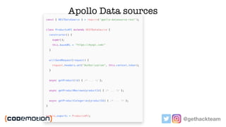 @gethackteam
Apollo Data sources
 
