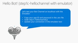 Chatbot development workshop with the Microsoft Bot Framework | PDF