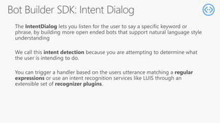 Chatbot development workshop with the Microsoft Bot Framework | PDF