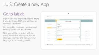 Chatbot development workshop with the Microsoft Bot Framework | PDF