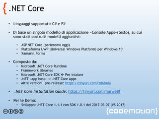 .NET Core, ASP.NET Core e Linux per il Mobile