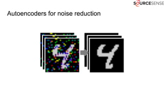 Autoencoders for noise reduction
 