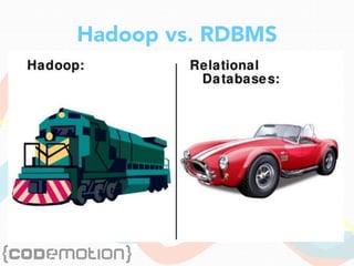 Hadoop vs. RDBMS
 