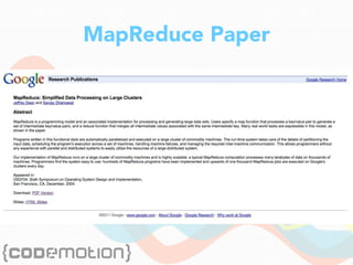 MapReduce Paper
 