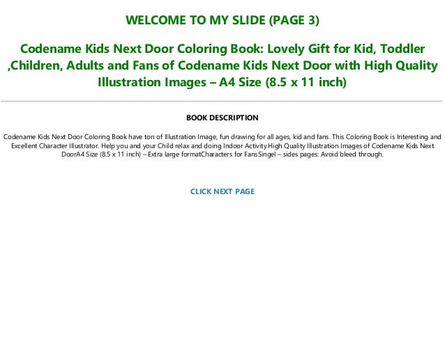 Free Download Codename Kids Next Door Coloring Book Lovely Gift