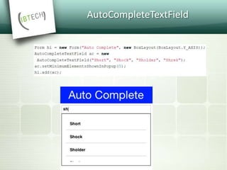 AutoCompleteTextField
 