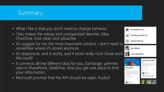 Codename Oslo and the Office Graph | PPTX