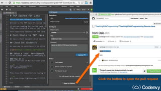 Click the button to open the pull request
 