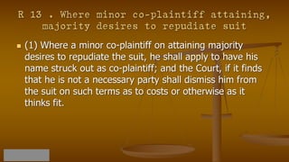 Code of civil procedure 1908 suits in particular cases pptx