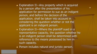 Code of civil procedure 1908 suits in particular cases pptx