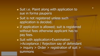 Code of civil procedure 1908 suits in particular cases pptx