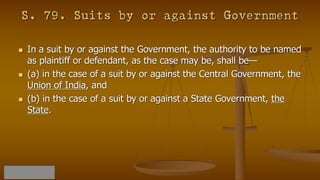 Code of civil procedure 1908 suits in particular cases pptx