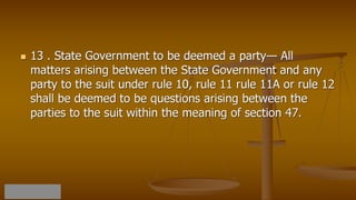 Code of civil procedure 1908 suits in particular cases pptx