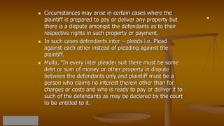 Code of civil procedure 1908 suits in particular cases pptx