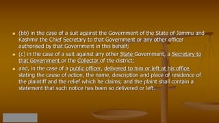 Code of civil procedure 1908 suits in particular cases pptx